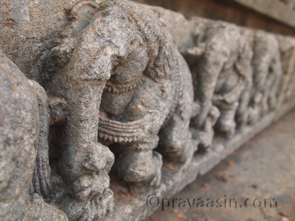 Elephants on a frieze